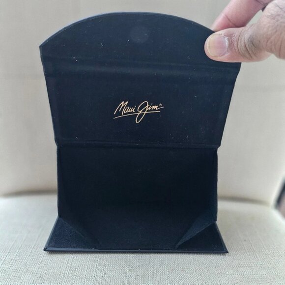 Maui Jim Eyeglasses Case Black Tri Folding Case for Glasses Eye Wear CASE only - Picture 8 of 11